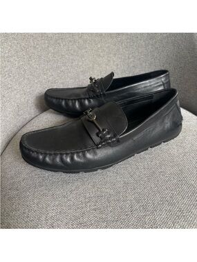 COACH Mott Driver Leather Loafer Moccasin Slip-on Black Men’s Size 8.5D‎